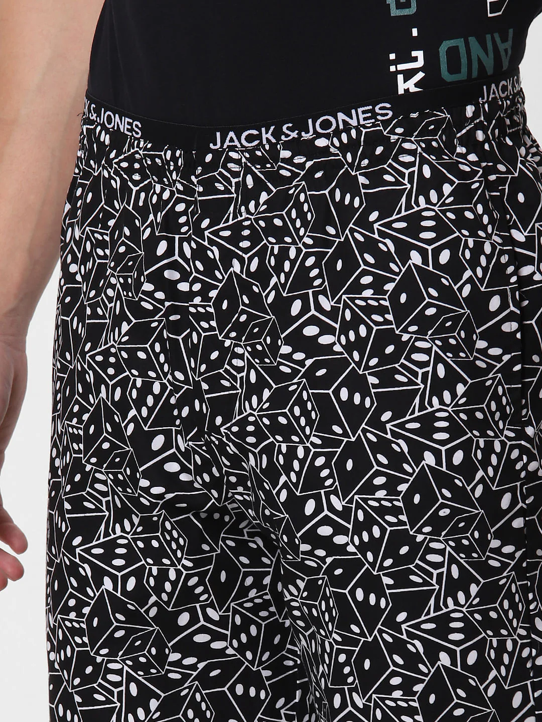 Black Dice Print Pyjama - Image 5