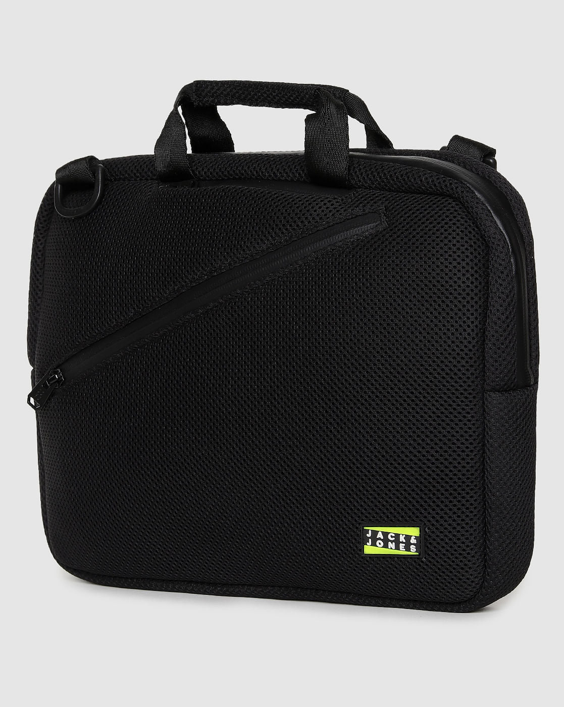 Black Adjustable Strap Laptop Bag - Image 3