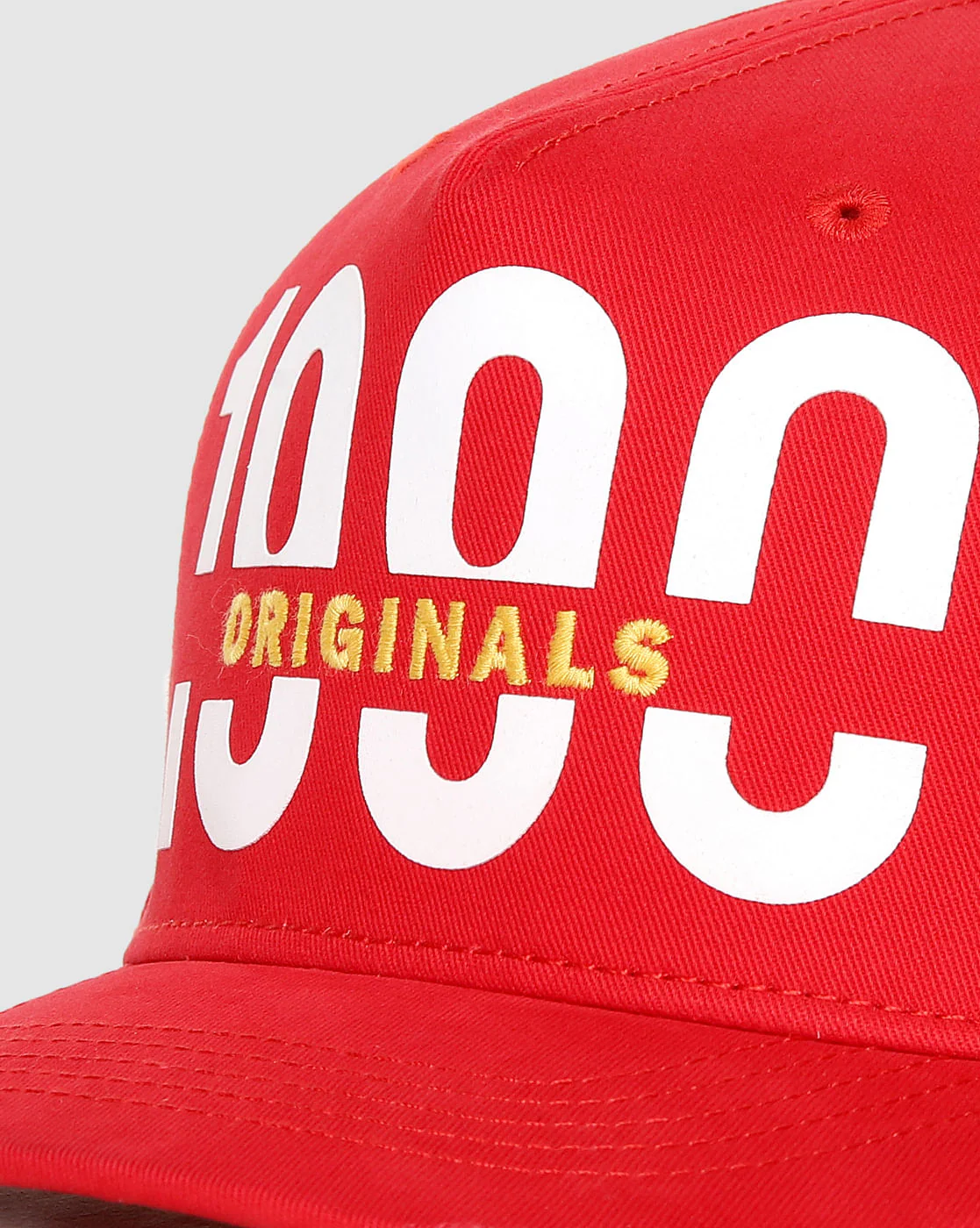 Red Logo Print Baseball Cap - Image 5