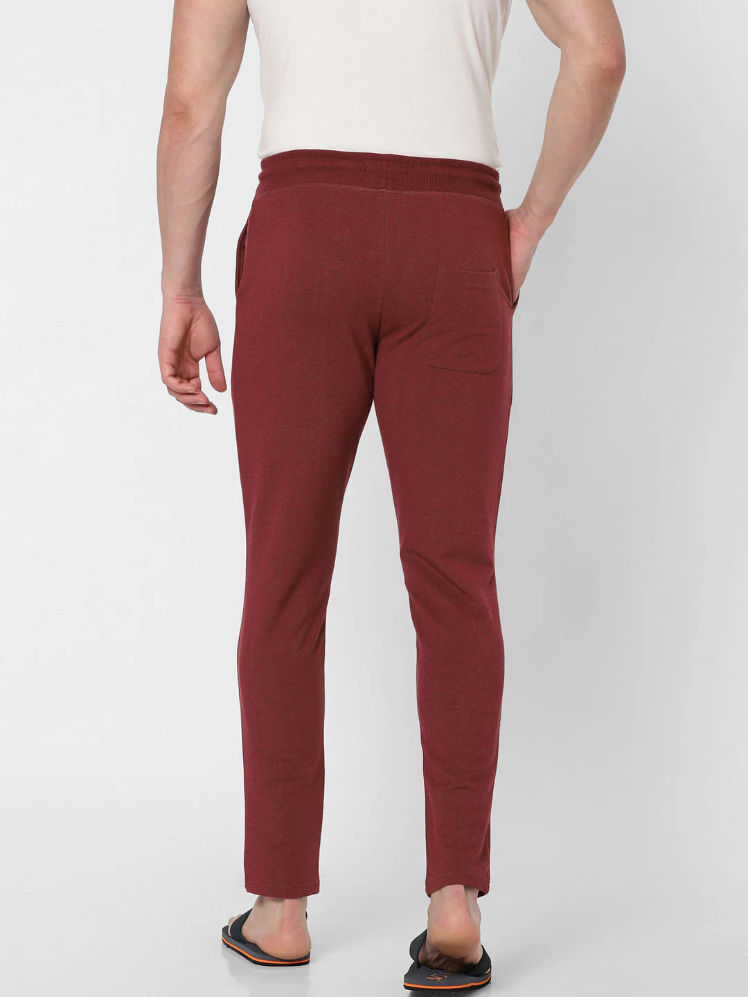Red Mid Rise Trackpants - Image 4