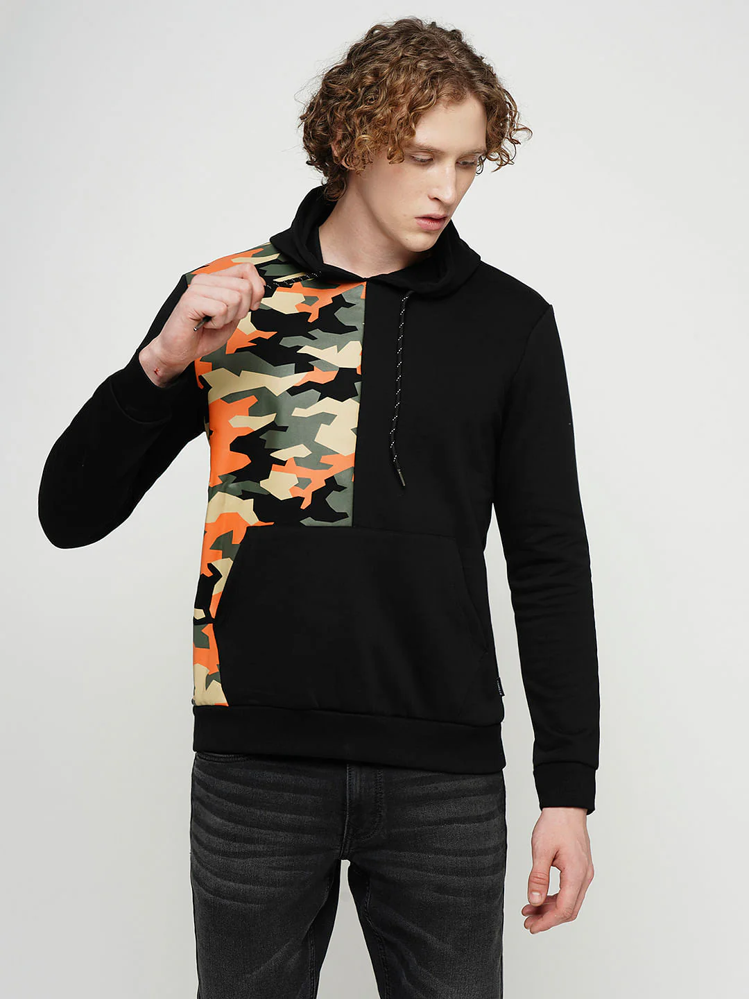 PRODUKT by JACK&JONES Black Camo Print Sweatshirt - Image 2
