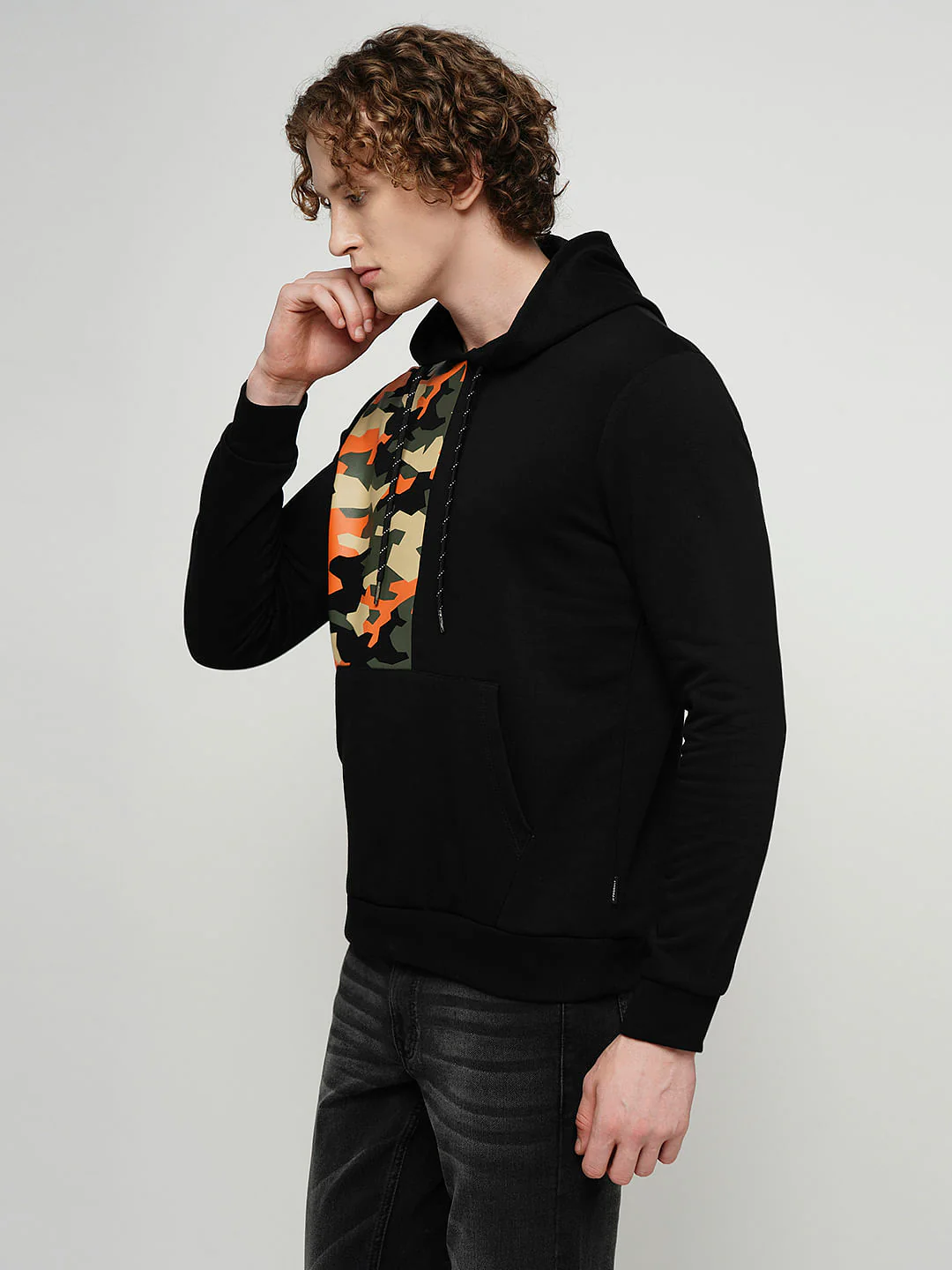 PRODUKT by JACK&JONES Black Camo Print Sweatshirt - Image 3
