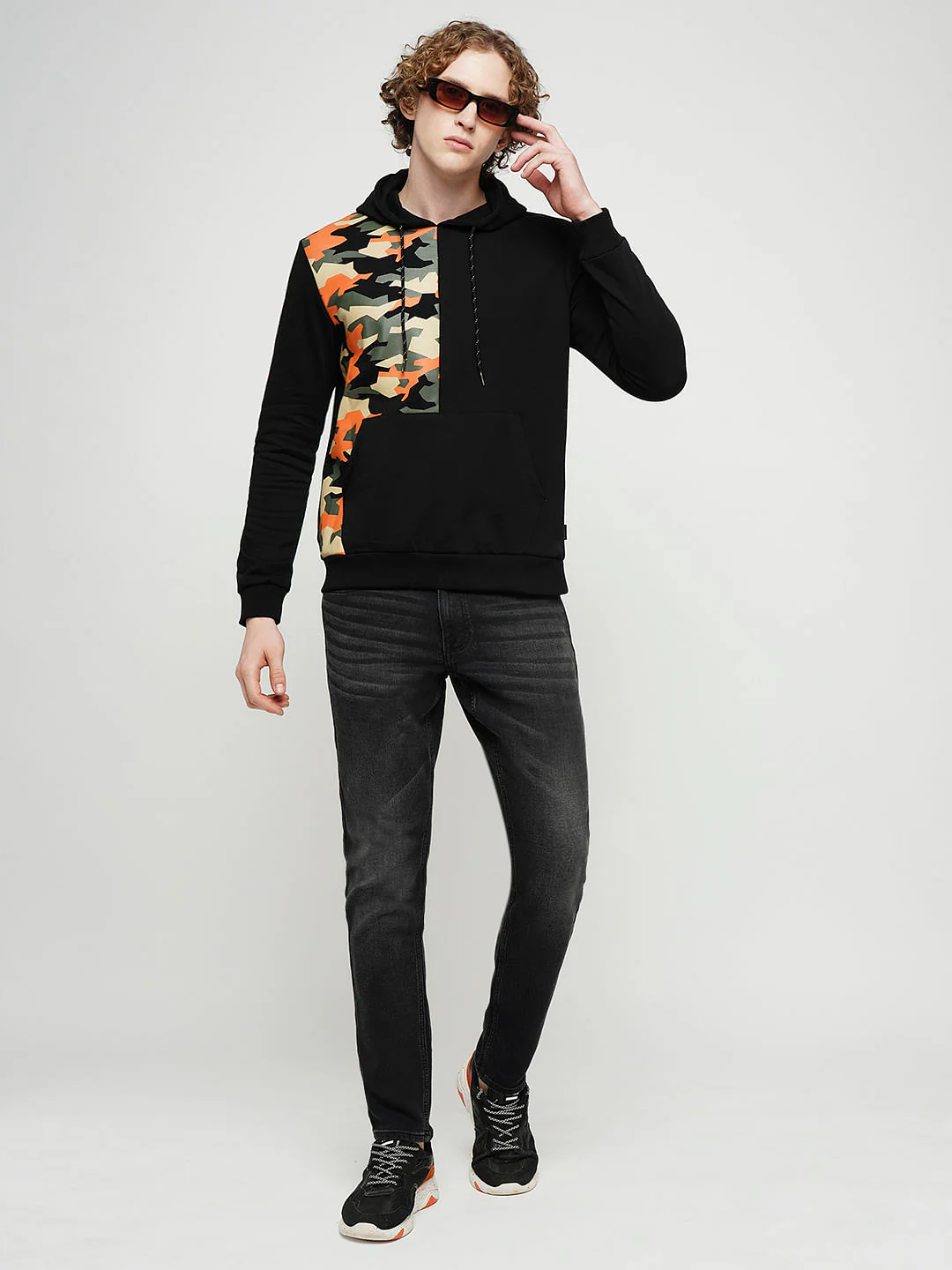 PRODUKT by JACK&JONES Black Camo Print Sweatshirt - Image 5
