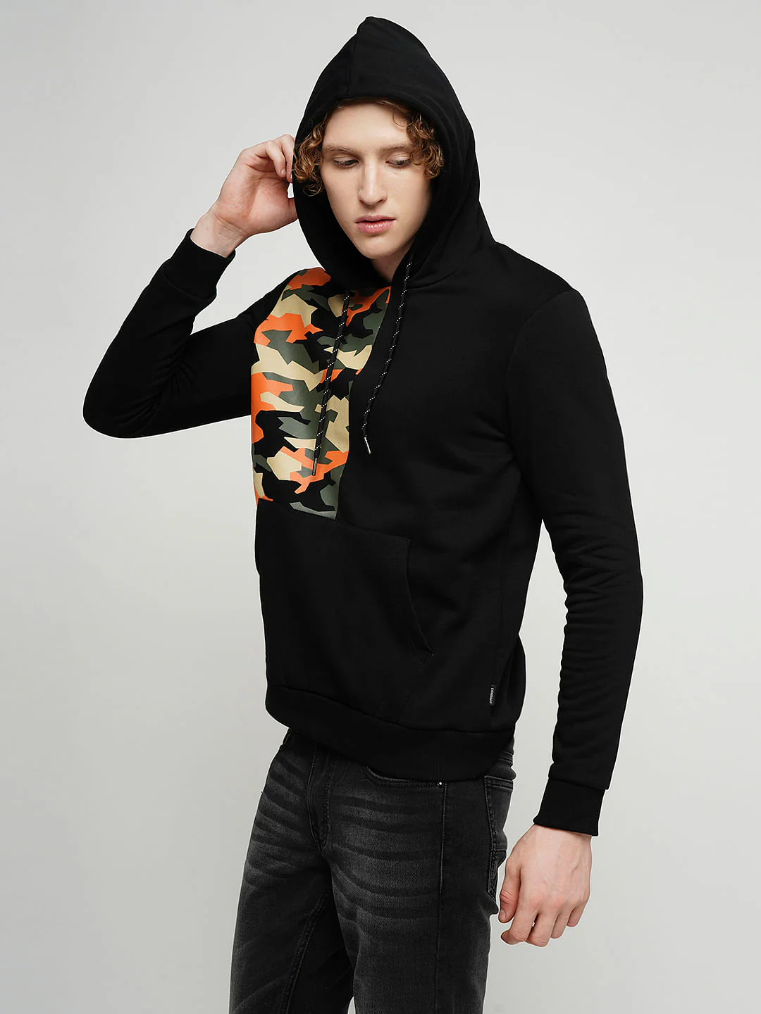 PRODUKT by JACK&JONES Black Camo Print Sweatshirt - Image 9