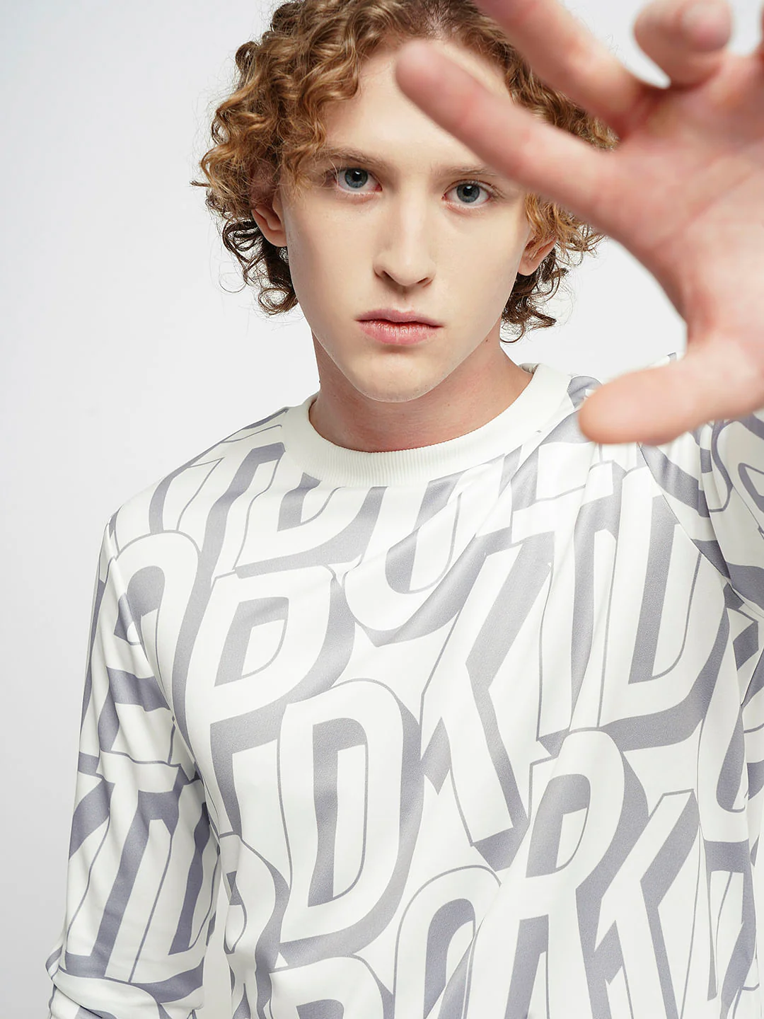 PRODUKT by JACK&JONES White Typographic Print Sweatshirt - Image 6