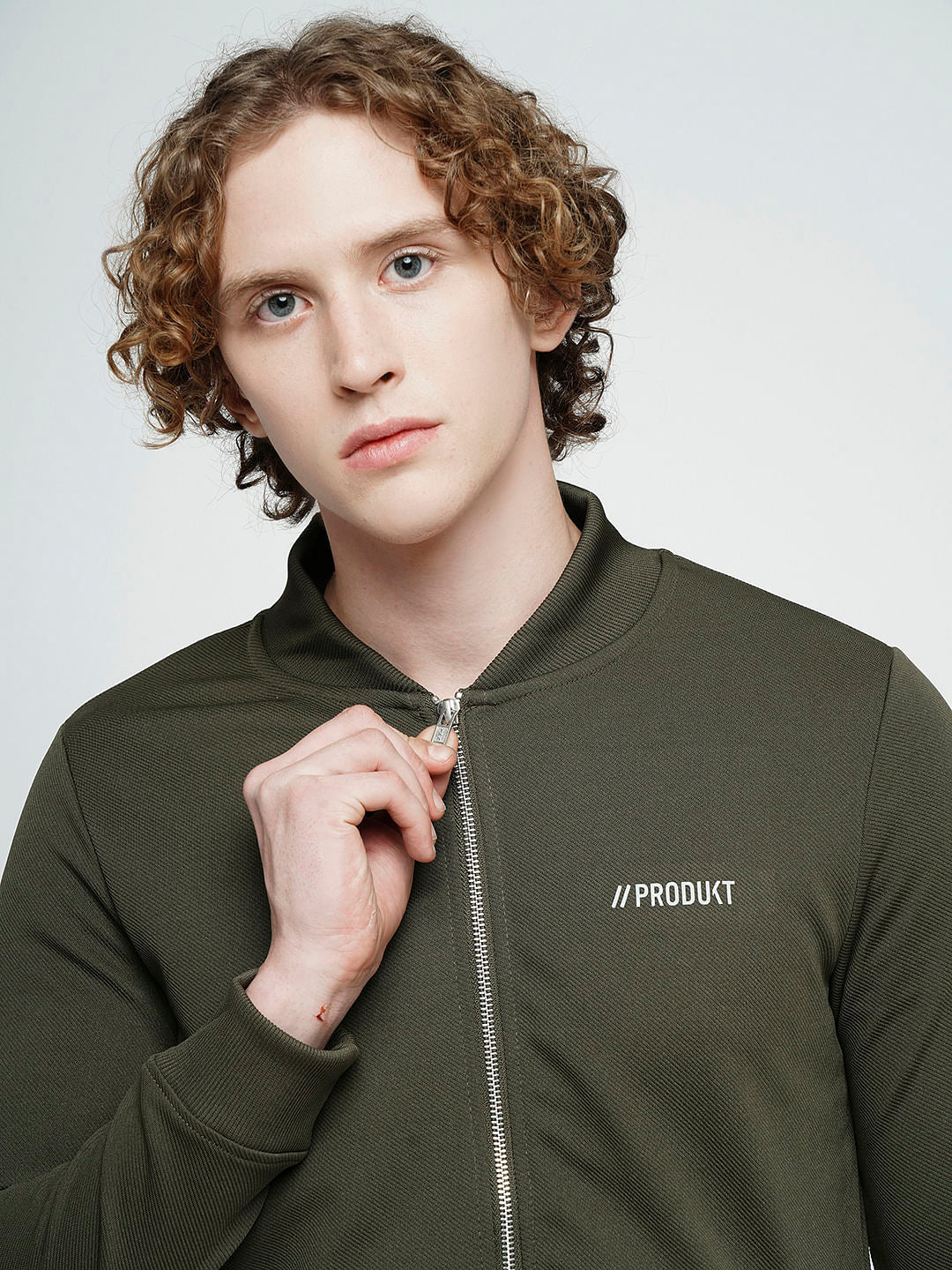 PRODUKT by JACK&JONES Dark Green Zip-Up Sweatshirt - Image 6