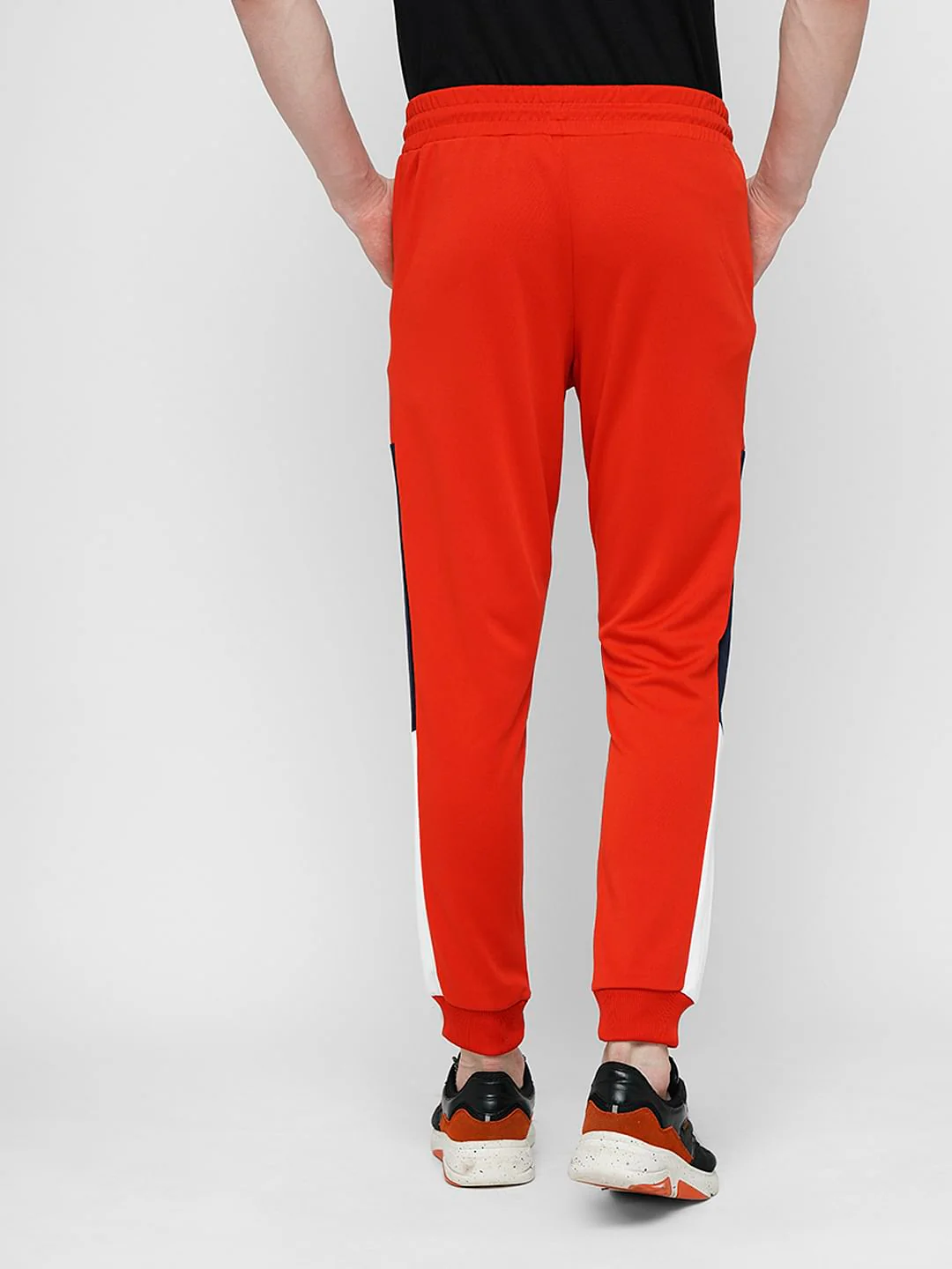 PRODUKT by JACK&JONES Red Mid Rise Cotton Trackpants - Image 4