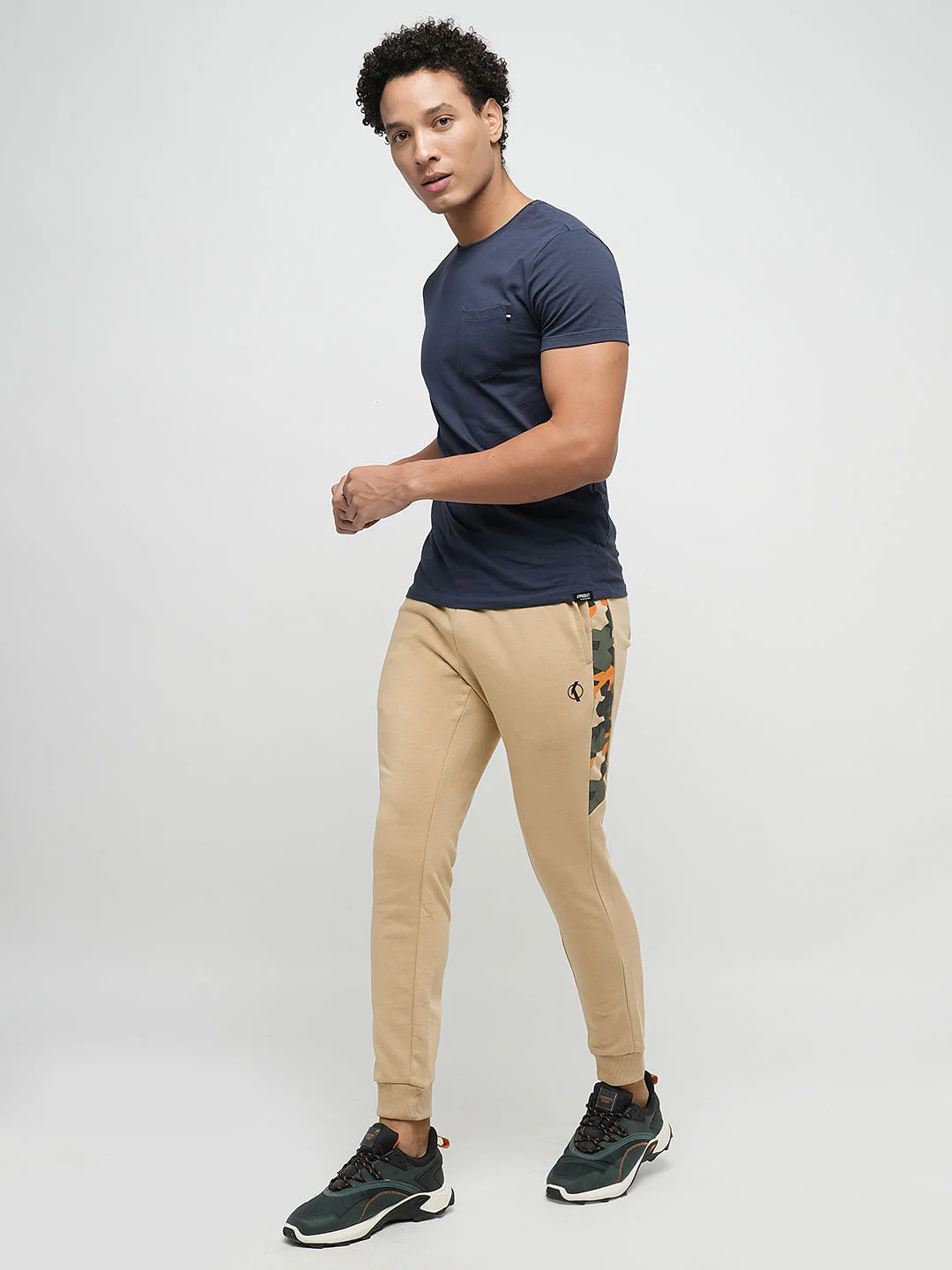 PRODUKT by JACK&JONES Beige Mid Rise Cotton Trackpants - Image 5