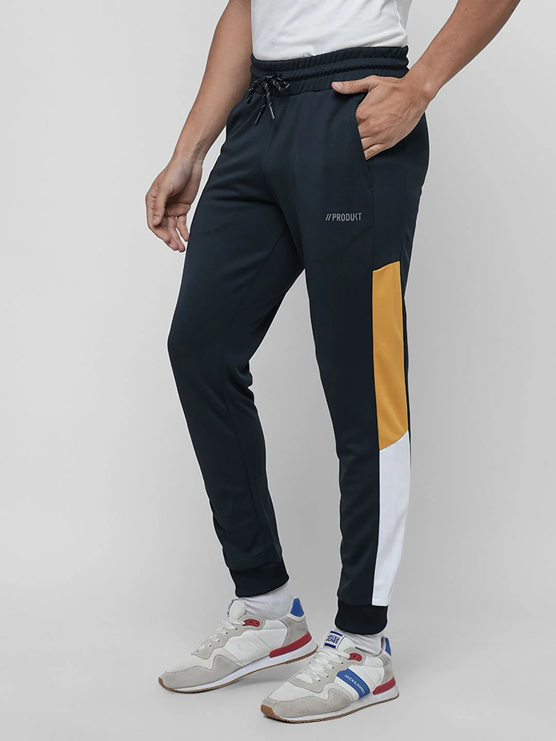PRODUKT by JACK&JONES Dark Blue Mid Rise Trackpants - Image 3