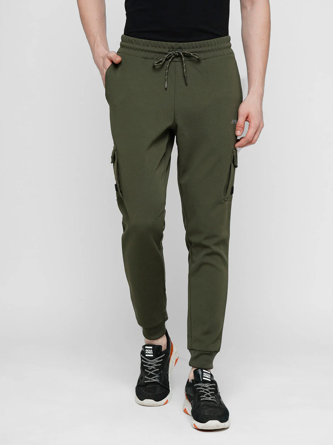 PRODUKT by JACK&JONES Green Mid Rise Pocket Detail Trackpants - Image 2