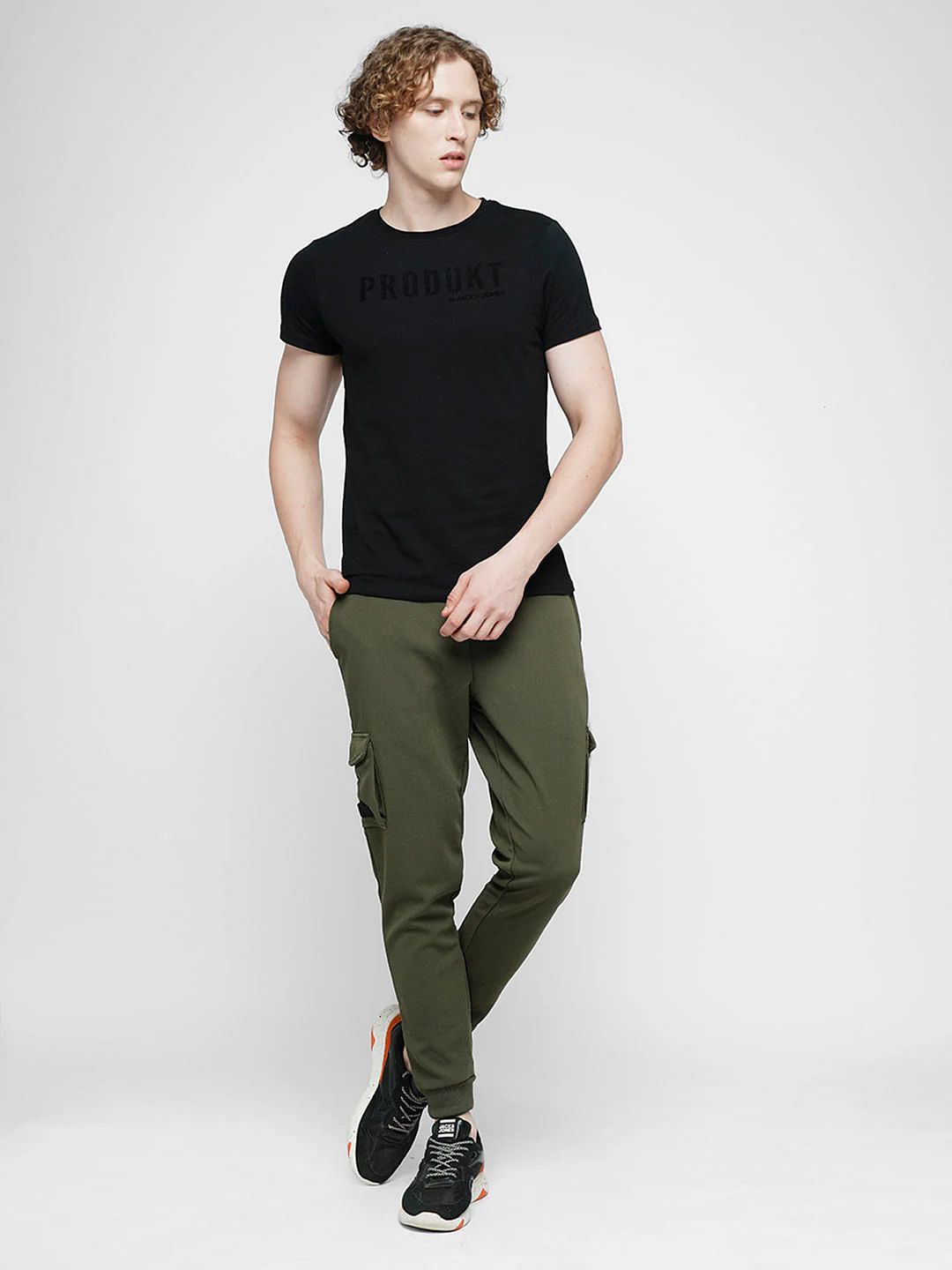 PRODUKT by JACK&JONES Green Mid Rise Pocket Detail Trackpants - Image 5
