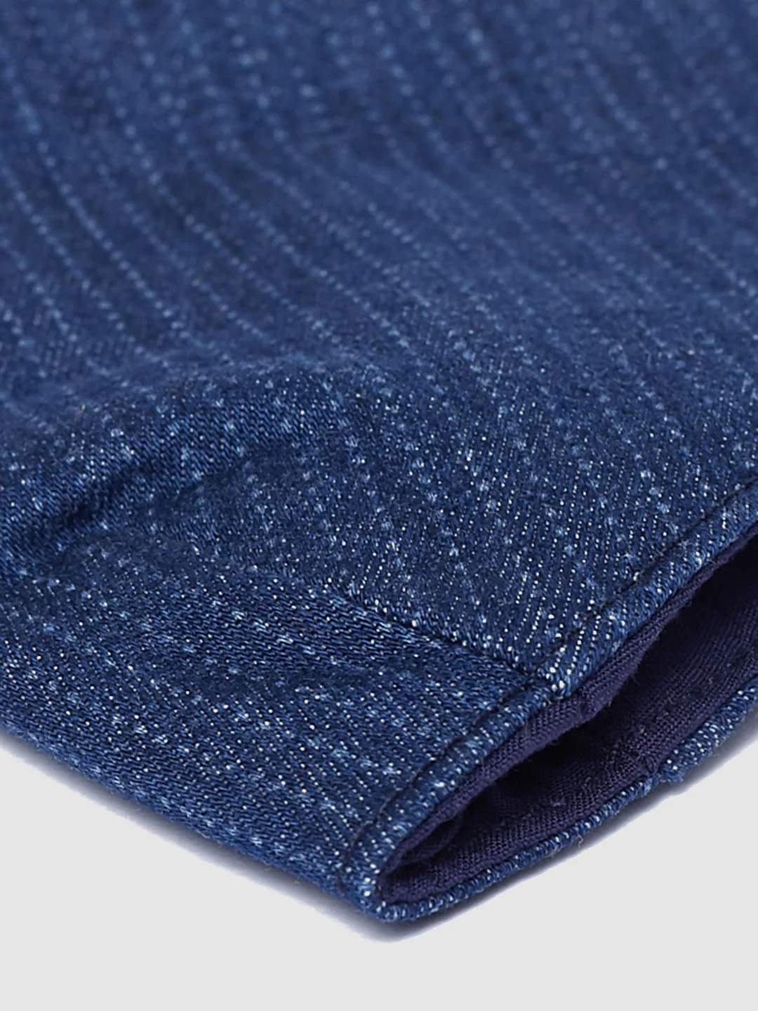 Blue Striped Lightweight Denim 3PLY Mask - Image 5