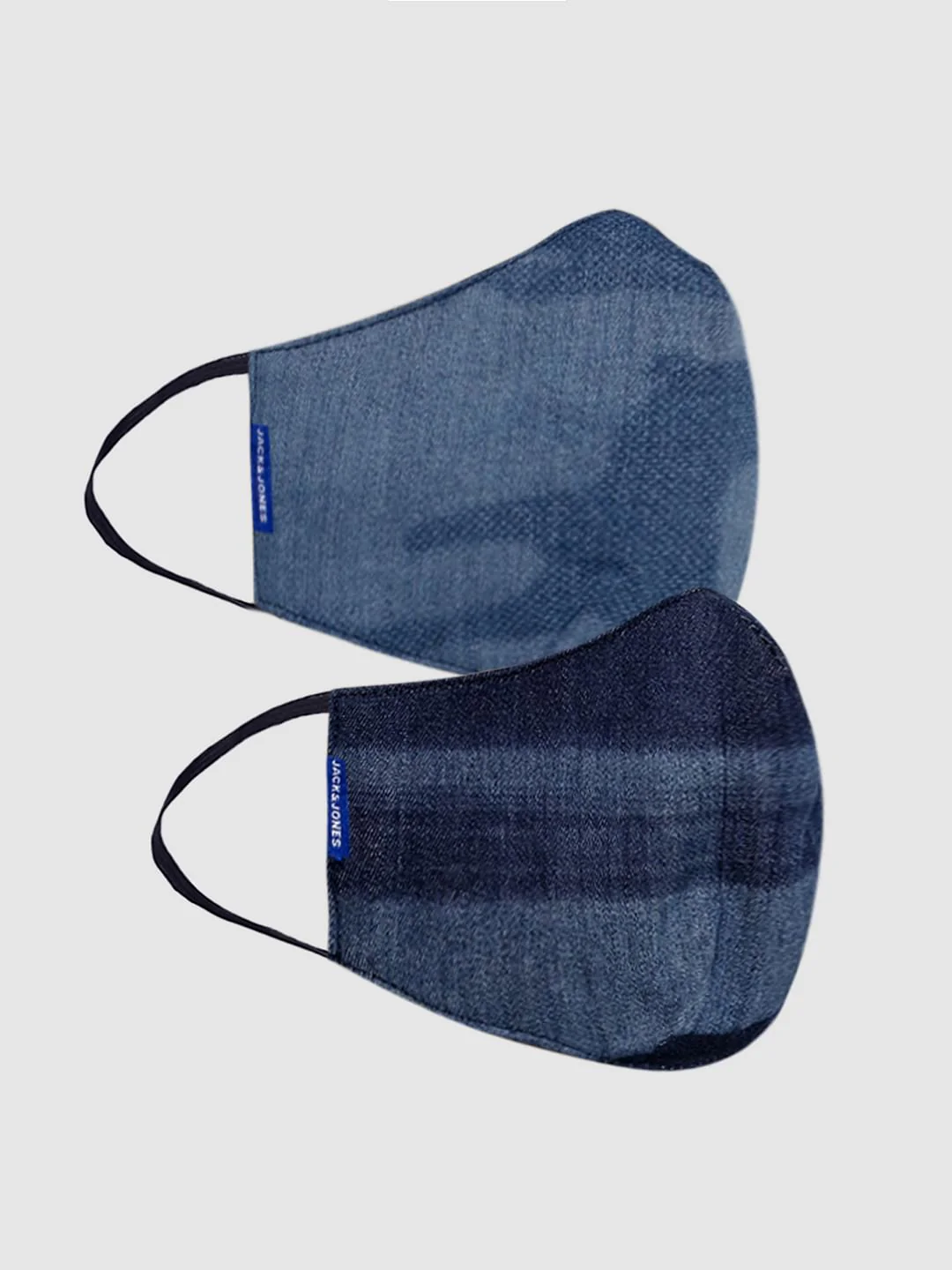 Pack of 2 Blue Lightweight Denim 3PLY Mask