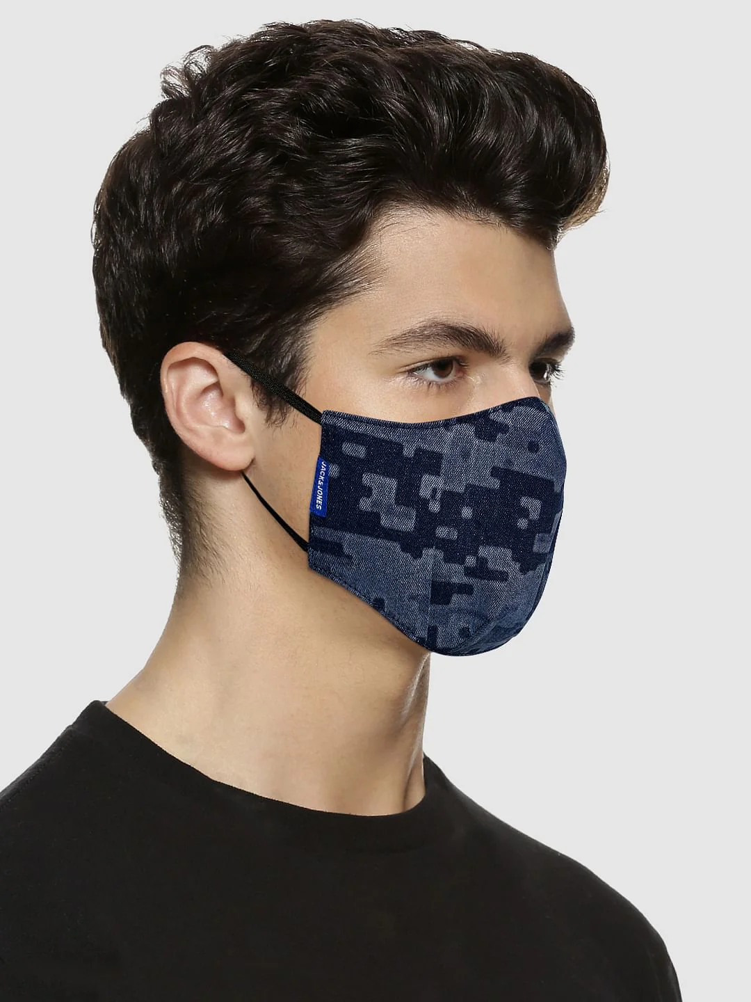 Pack of 5 Printed Lightweight Denim 3PLY Mask - Image 2
