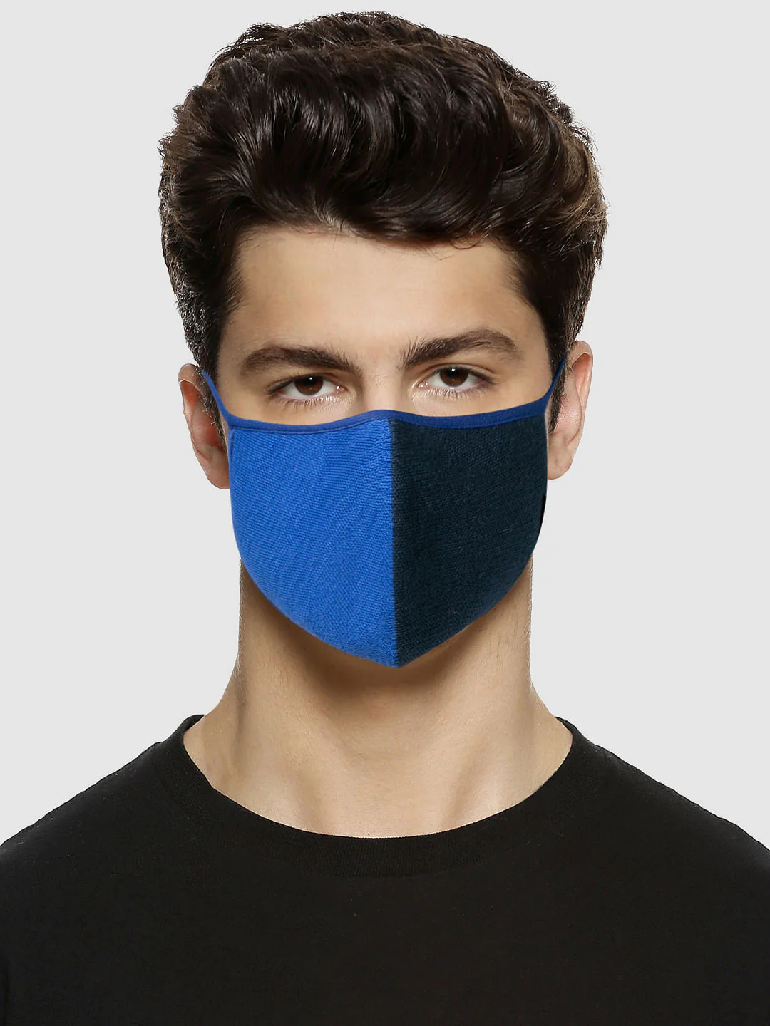 Pack of 3 Colourblocked Knit 3PLY Mask - Image 2