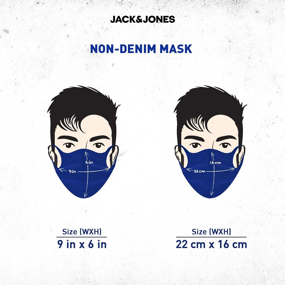 Pack of 3 Indigo Dyed 3PLY Mask - Image 2