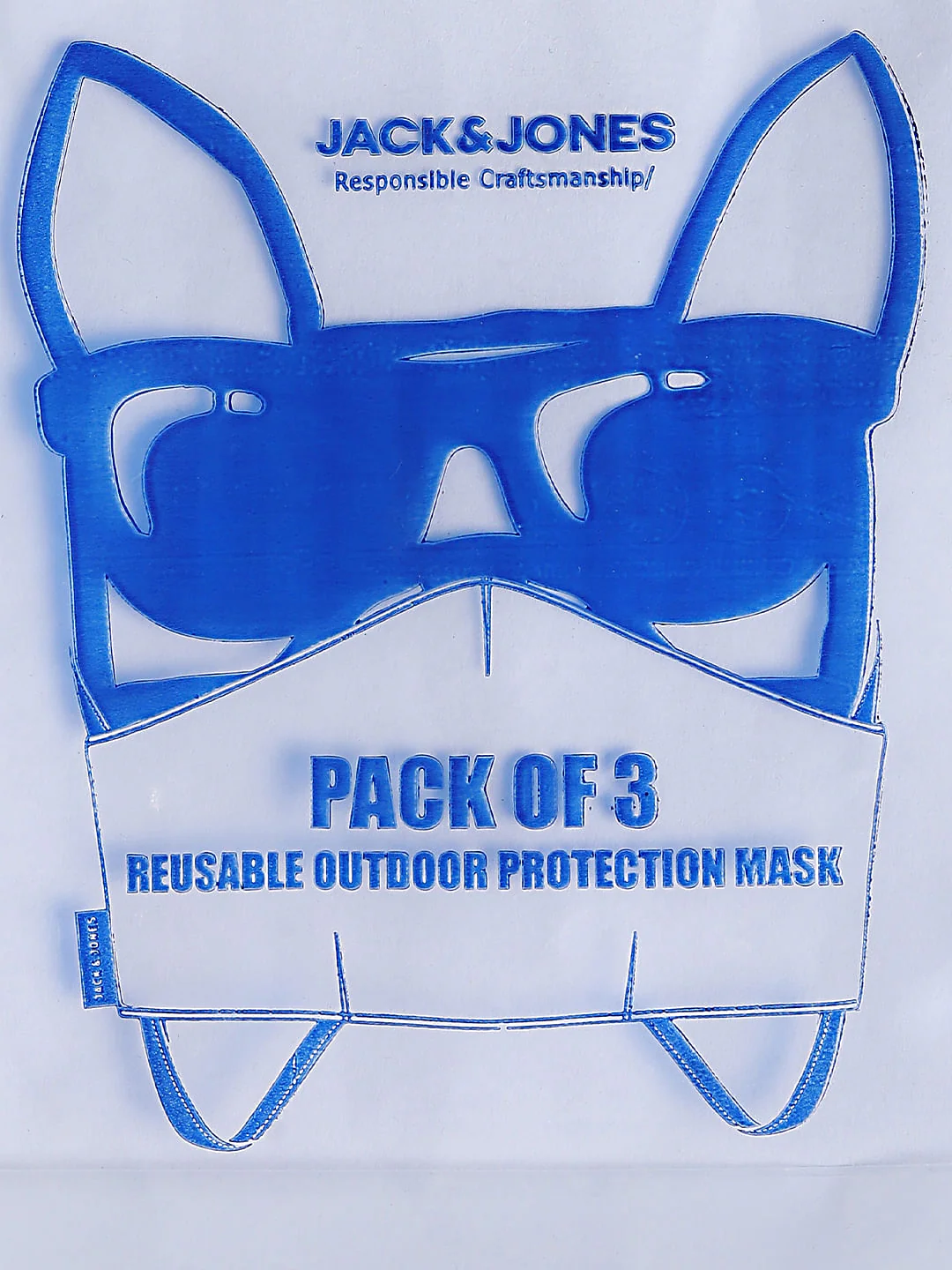 Pack of 3 Indigo Dyed 3PLY Mask - Image 8