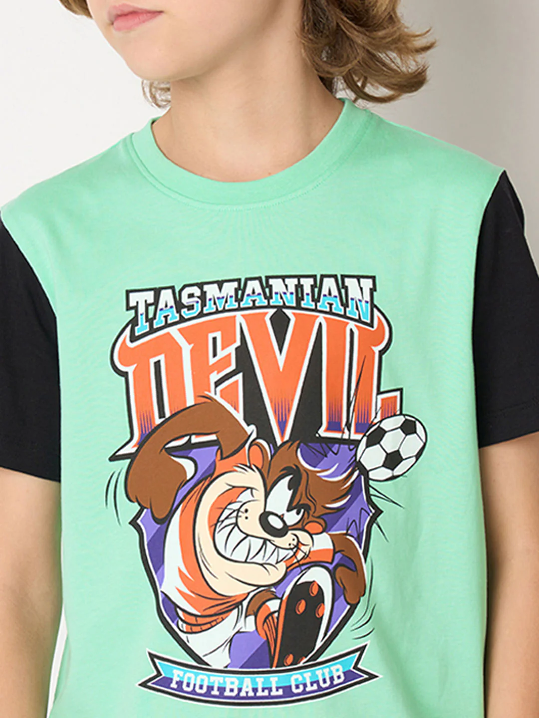 Looney Tunes Black Tasmanian Devil Co-ord Set T-shirt - Image 6