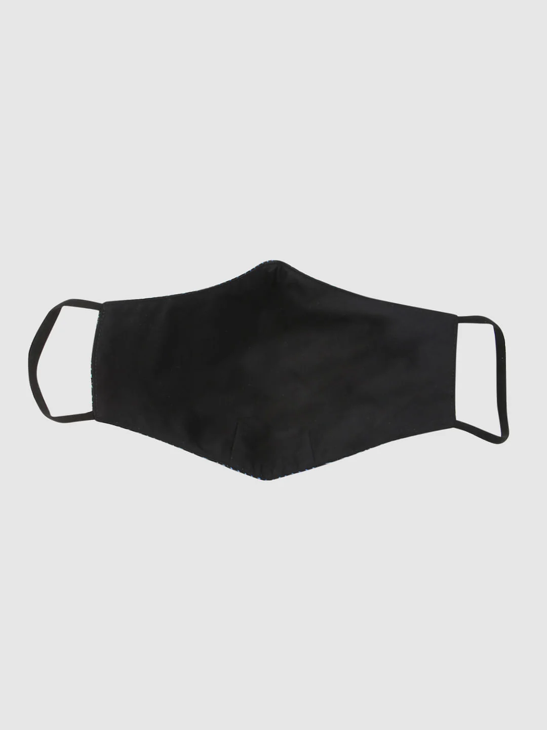 Pack of 3 Black Geometric Print B95 3 PLY Mask - Image 6