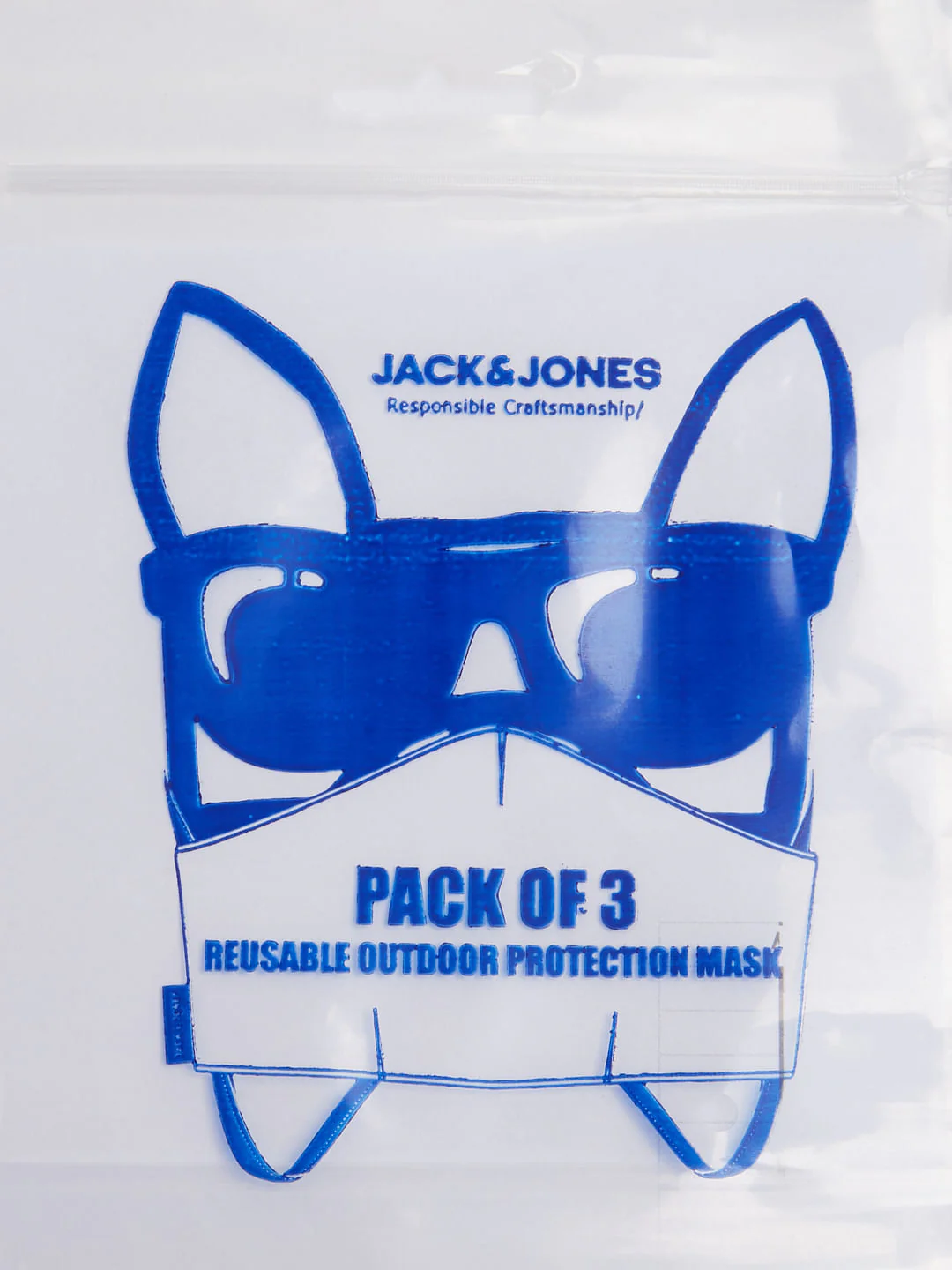 Pack of 3 Black Geometric Print B95 3 PLY Mask - Image 8