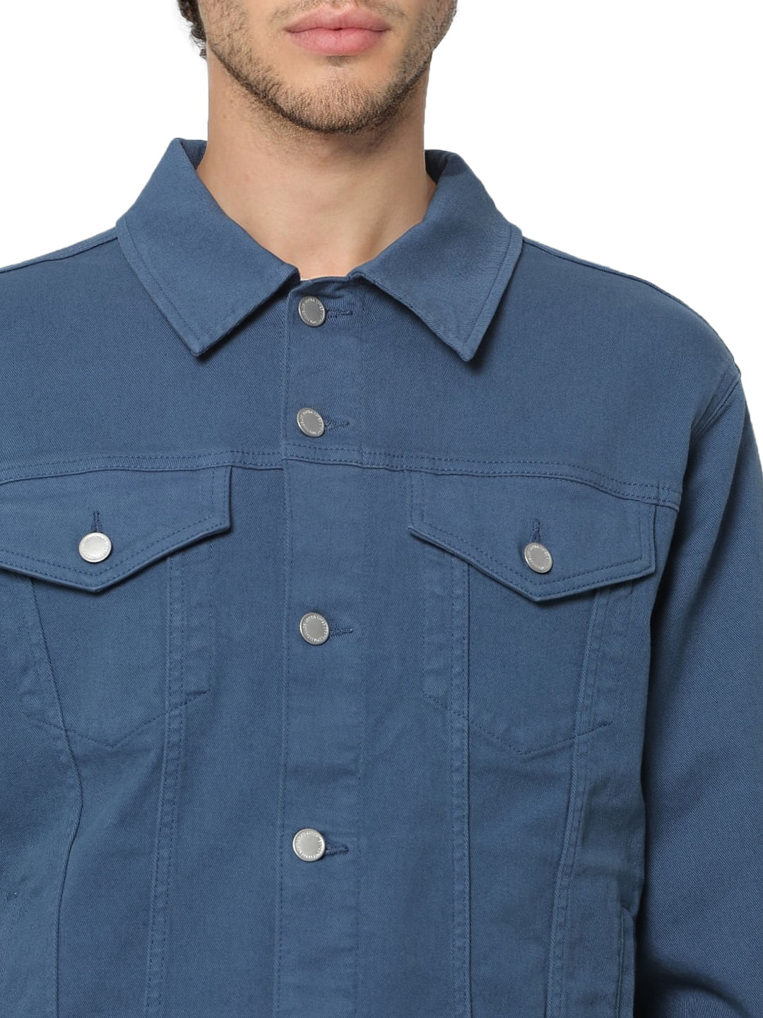 Blue Trucker Jacket - Image 5