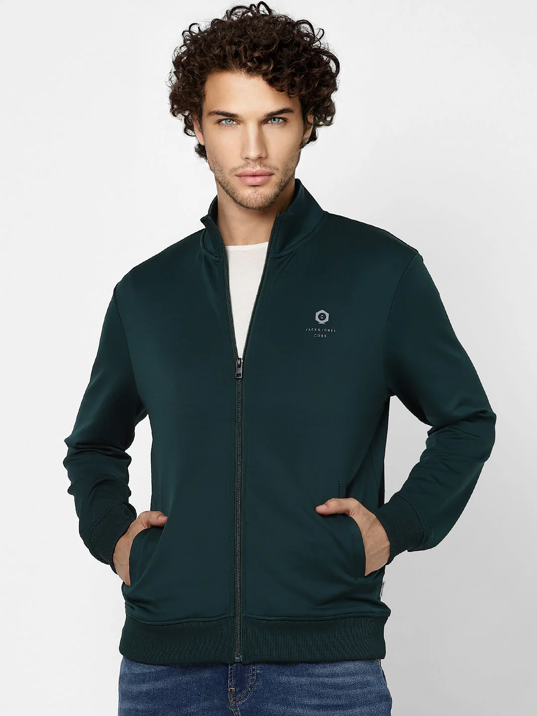 Green High Neck Jacket - Image 2