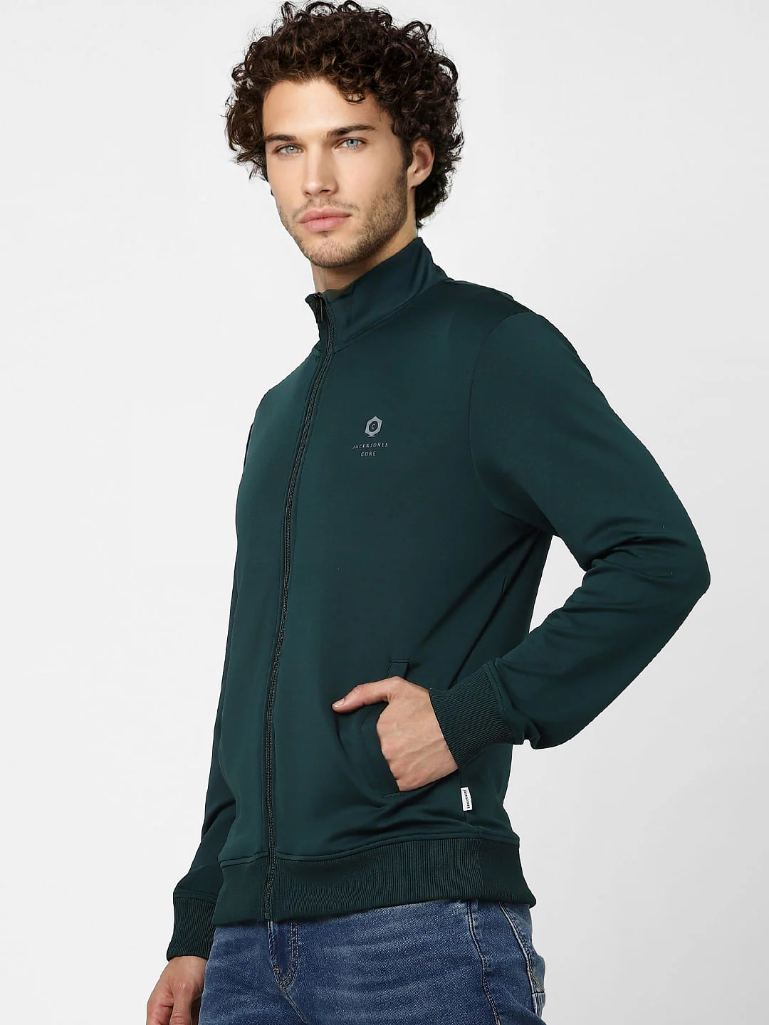 Green High Neck Jacket - Image 3