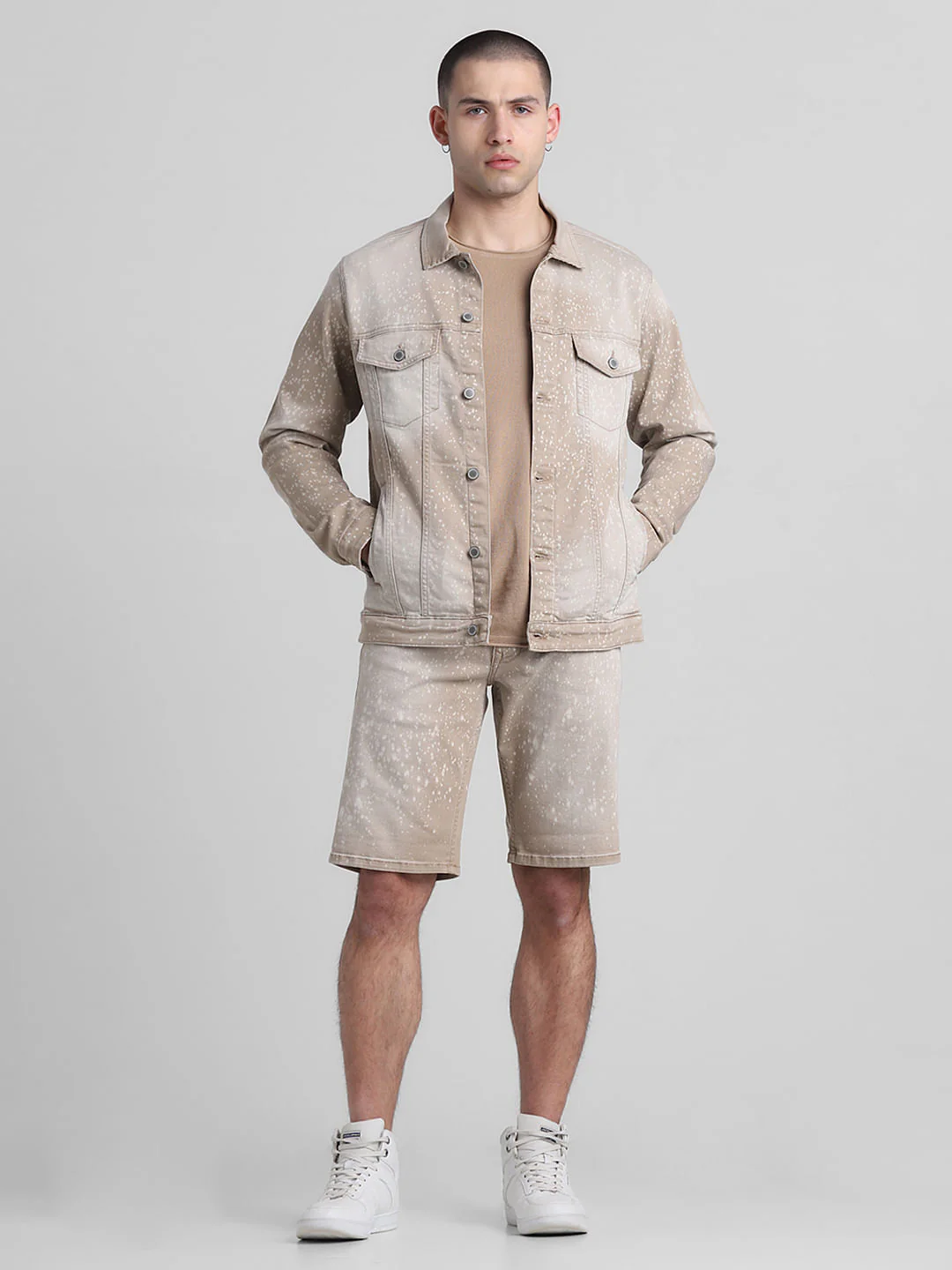Brown Ombre Co-ord Set Denim Jacket - Image 6