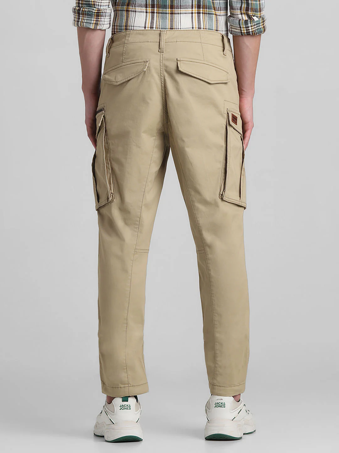 Light Brown Mid Rise Cargo Pants - Image 3