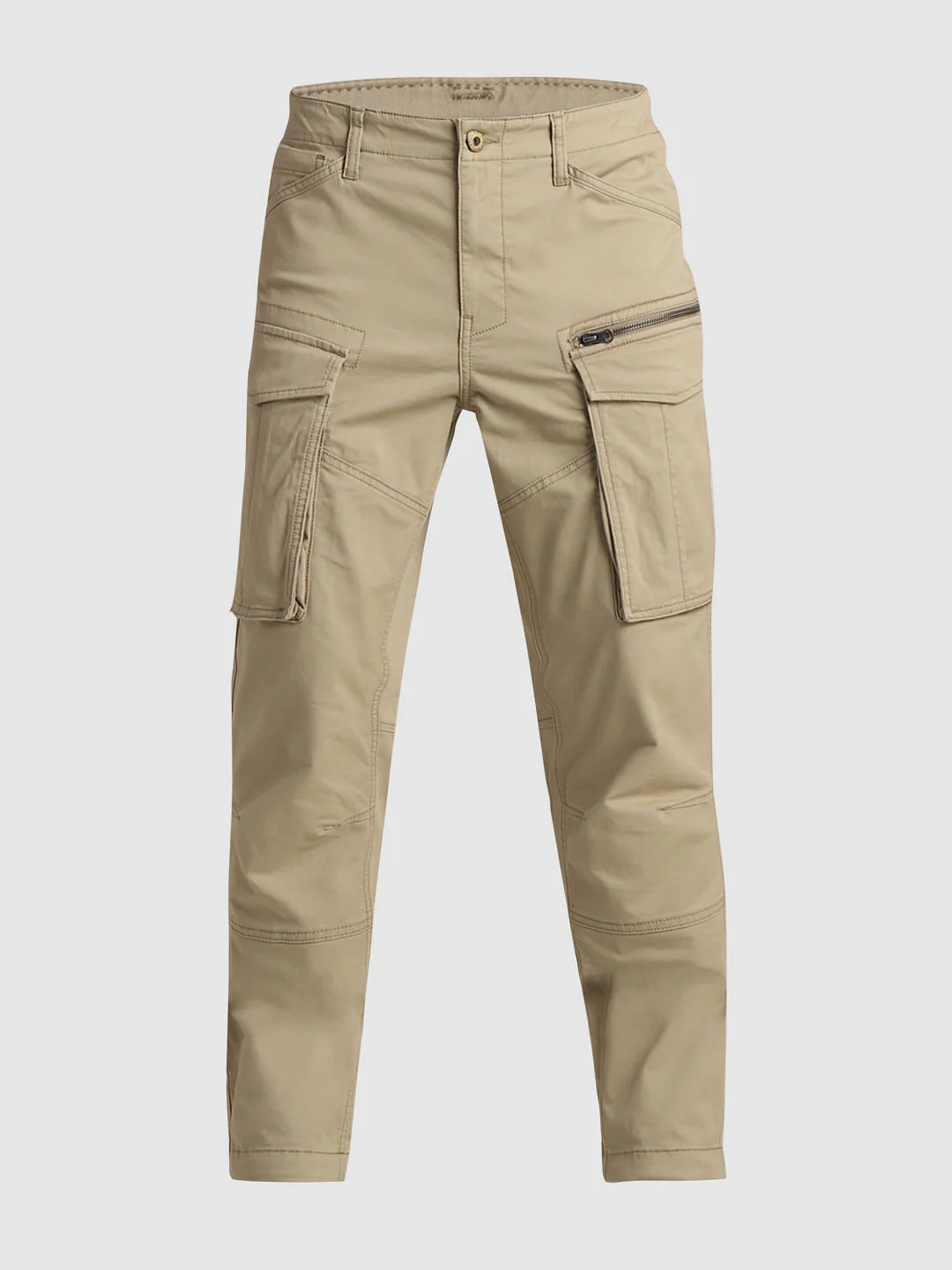 Light Brown Mid Rise Cargo Pants - Image 7