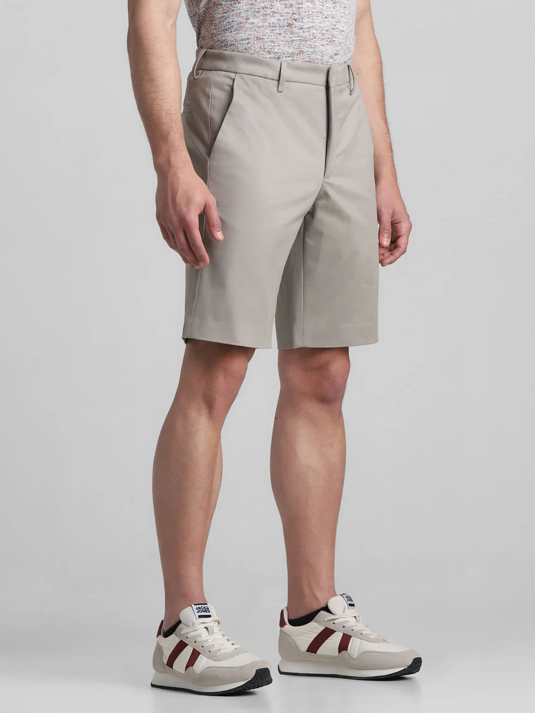 Green Mid Rise Chino Shorts - Image 2