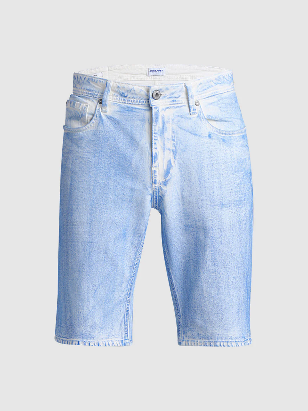 White Washed Co-ord Set Denim Shorts - Image 7
