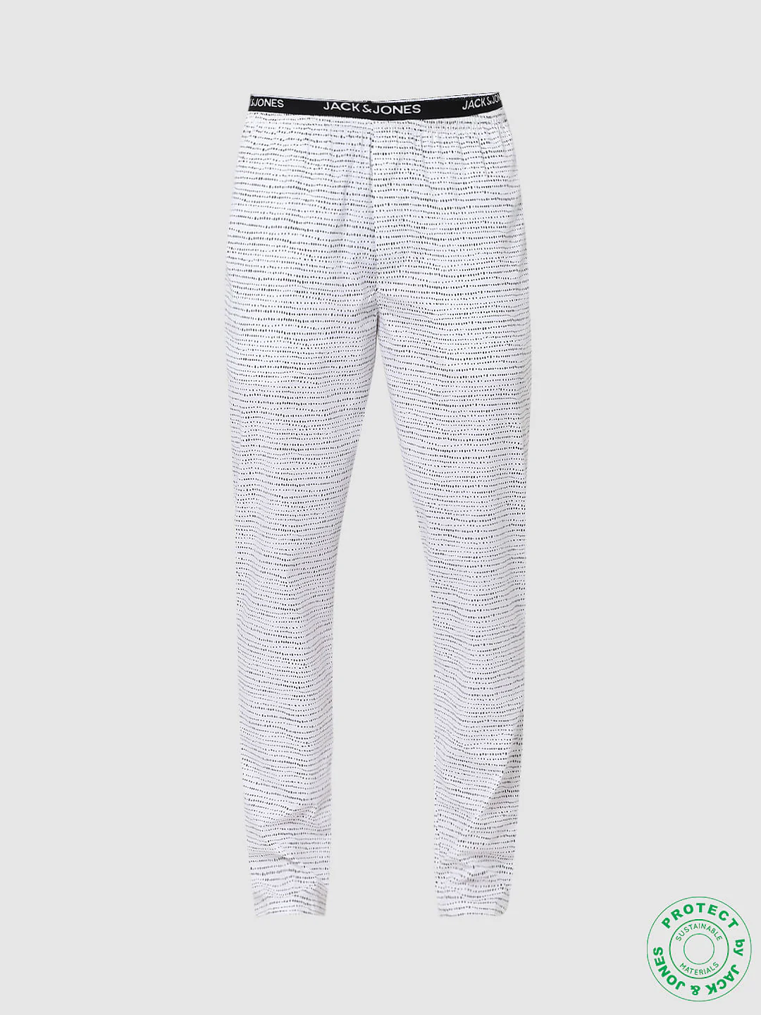 Blue Mid Rise Paper Clip Print Pyjamas - Image 6