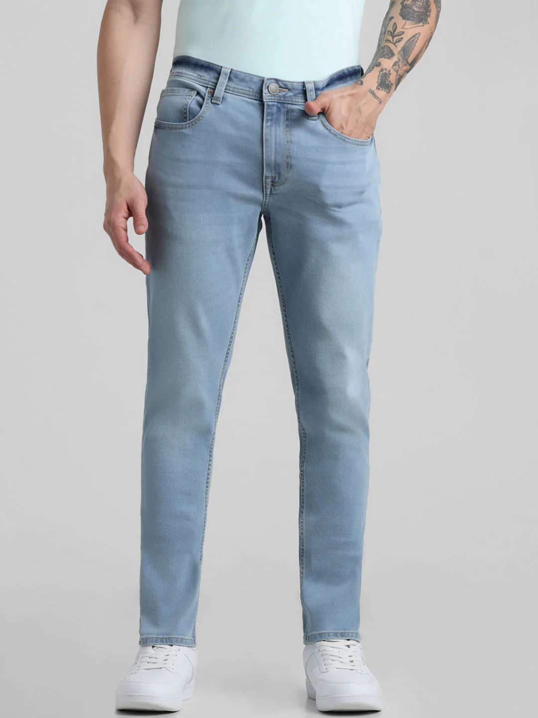 Light Blue Low Rise Glenn Slim Fit Jeans