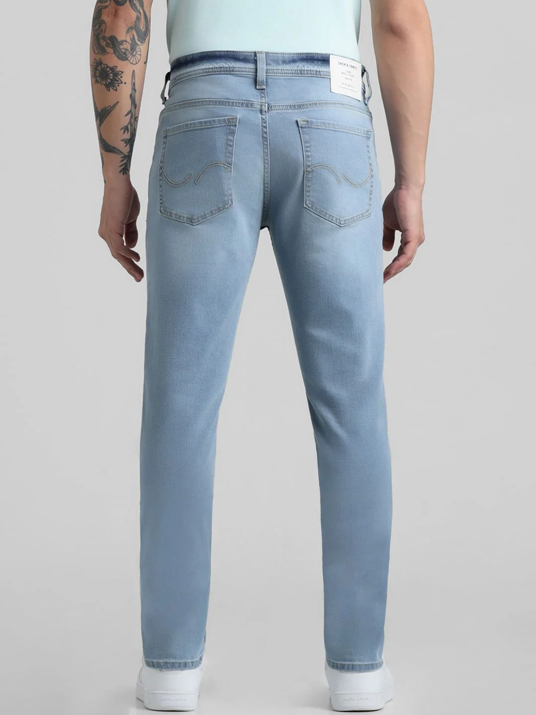 Light Blue Low Rise Glenn Slim Fit Jeans - Image 3