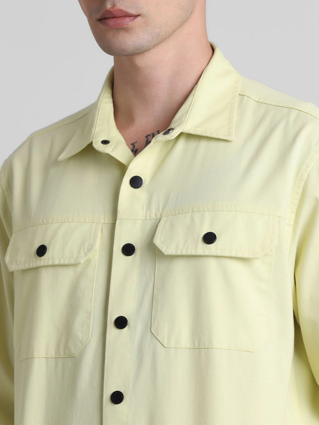 Light Yellow Full Sleeves Shirt - Image 5