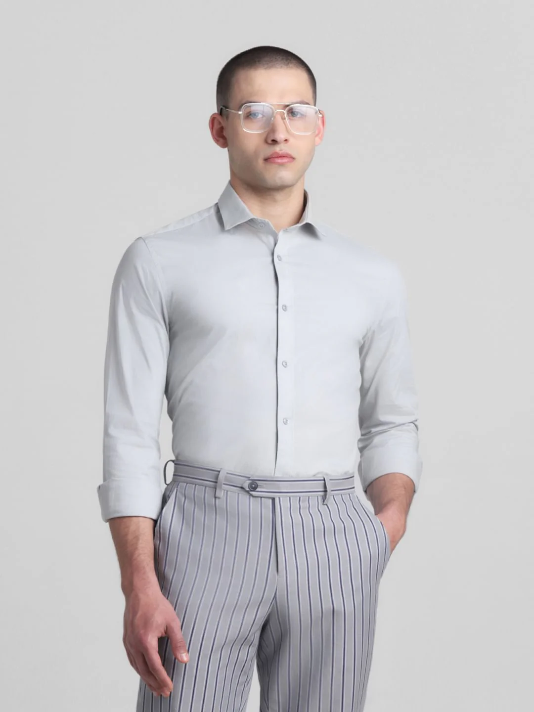 Light Blue Full Sleeves Formal Shirt