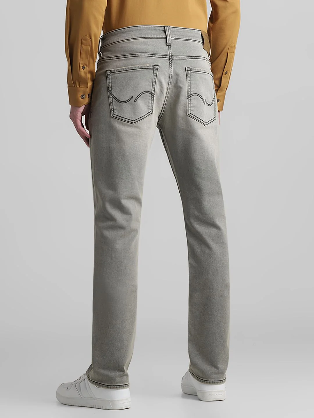 Green Mid Rise Clark Regular Fit Jeans - Image 3