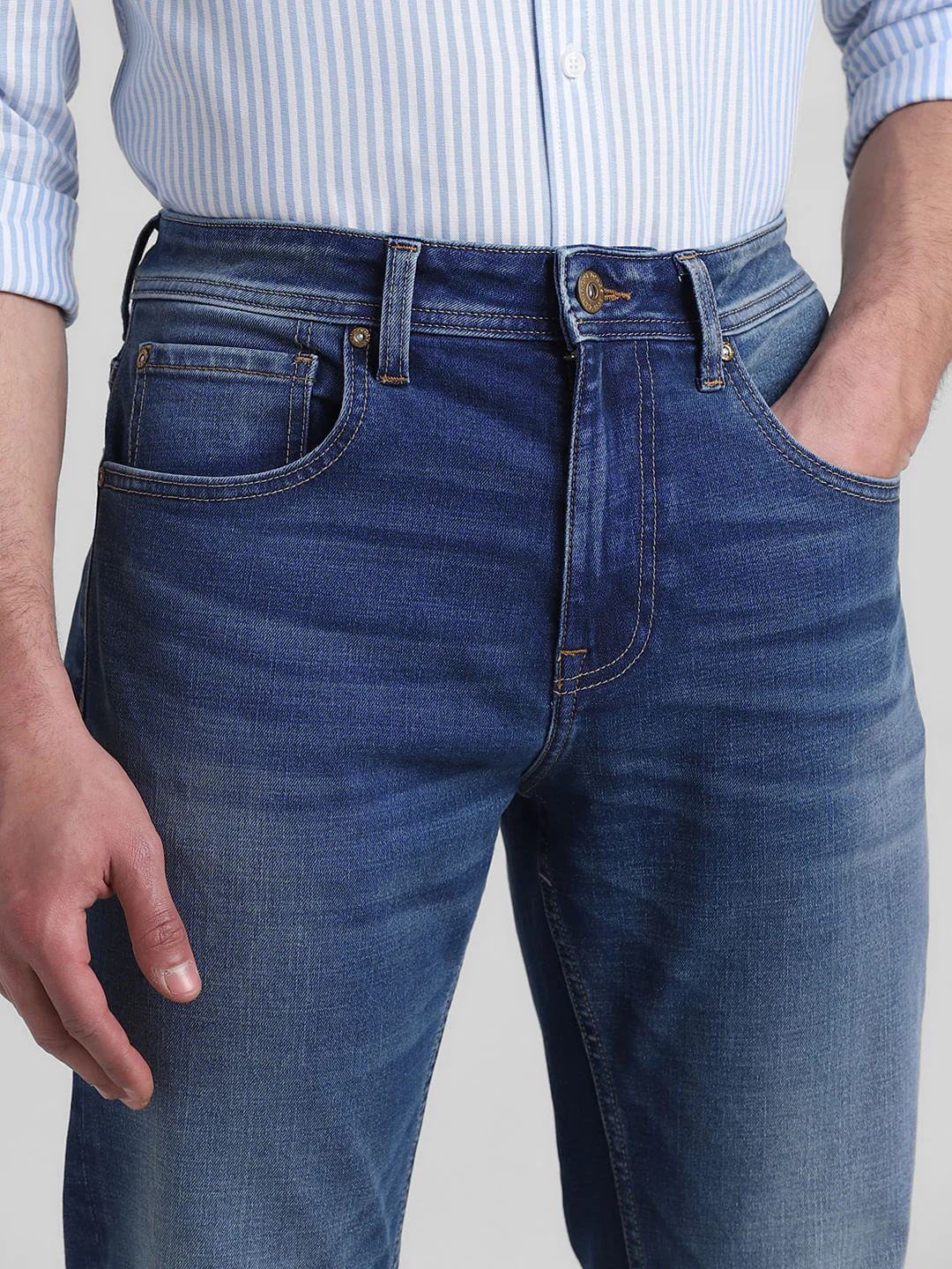 Blue High Rise Ray Bootcut Fit Jeans - Image 4