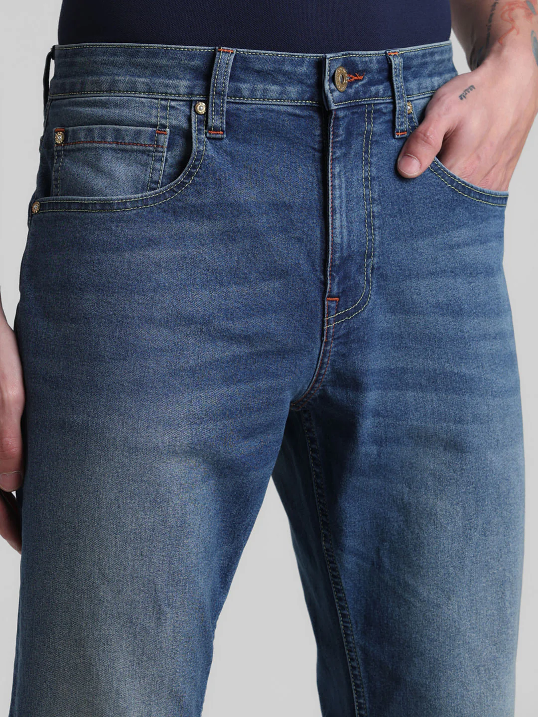Blue High Rise Ray Bootcut Jeans - Image 4
