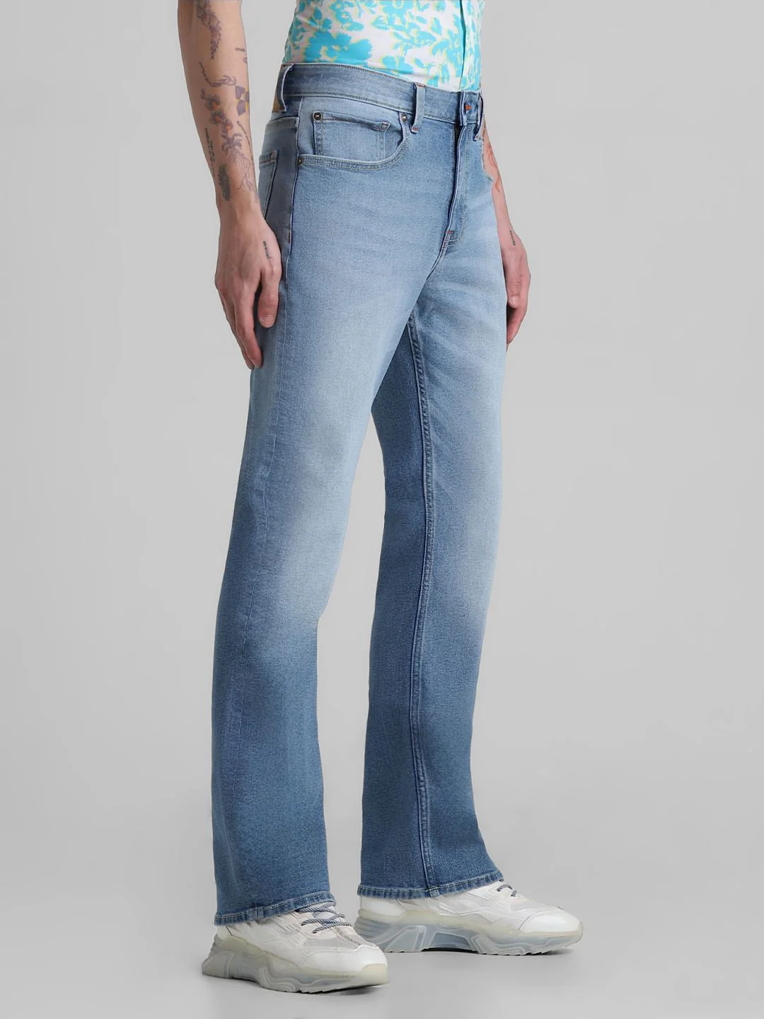 Light Blue High Rise Ray Bootcut Fit Jeans - Image 2