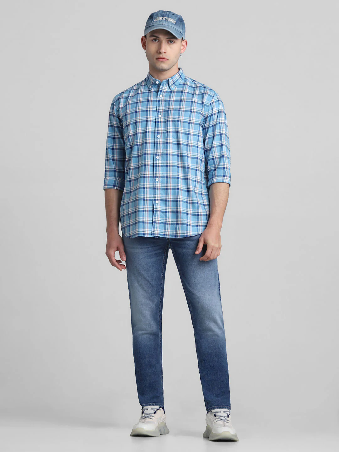 Blue Low Rise Ben Skinny Fit Jeans - Image 5