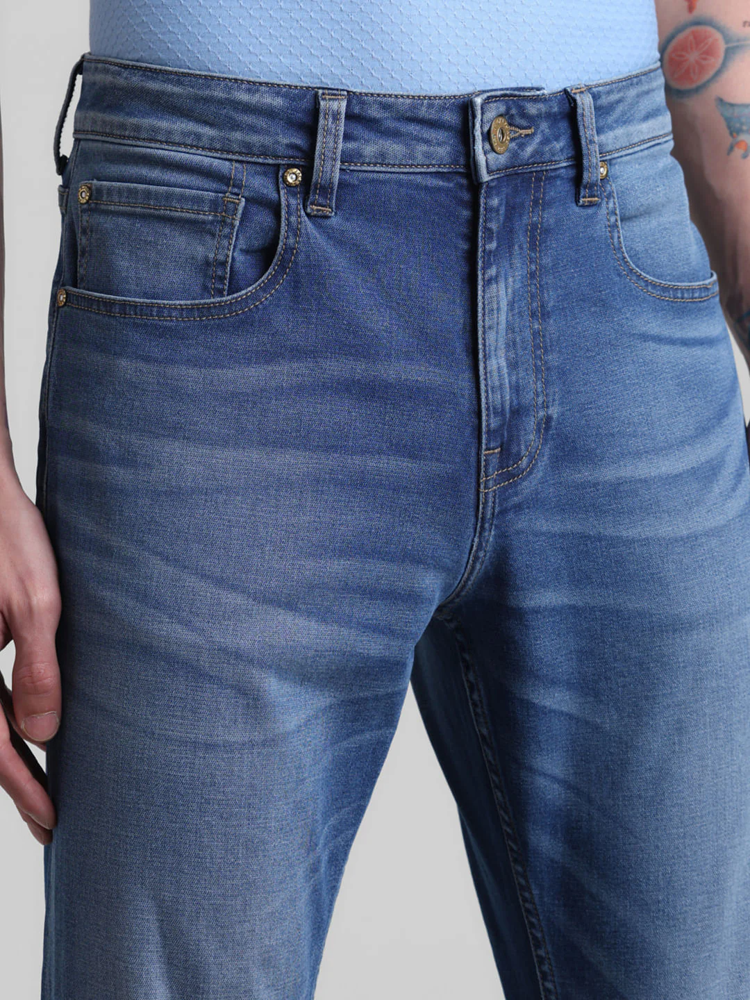 Light Blue High Rise Ray Bootcut Jeans - Image 4