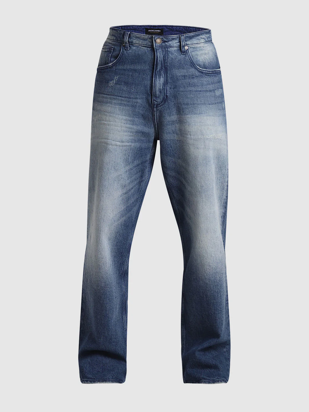Blue High Rise Dario Loose Fit Jeans - Image 6