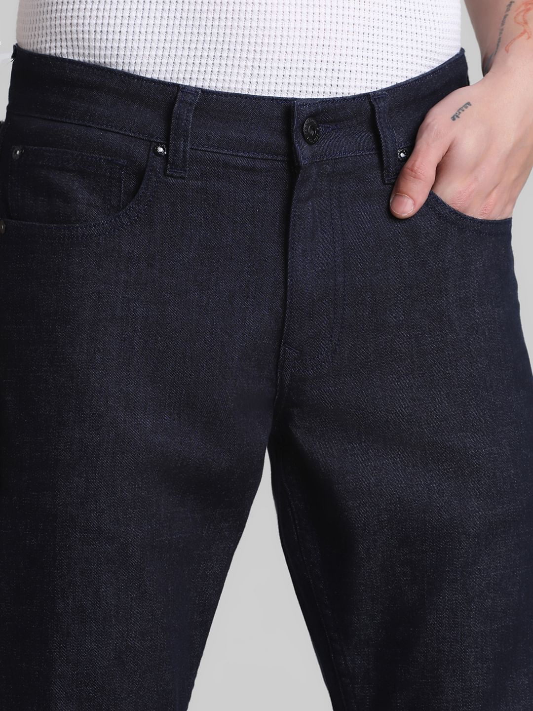 Dark Blue Low Rise Glenn Slim Fit Jeans - Image 4