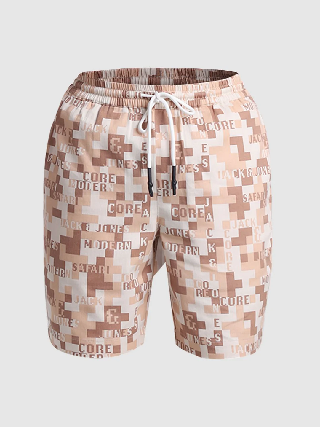 Brown Printed Co-ord Set Shorts - Image 6