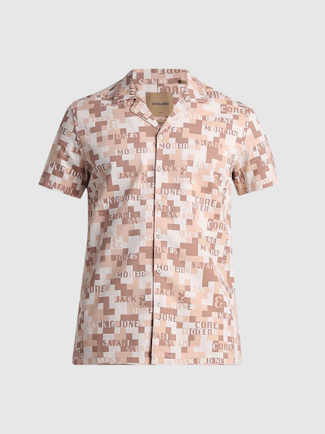 Brown Printed Co-ord Set Shorts - Image 7