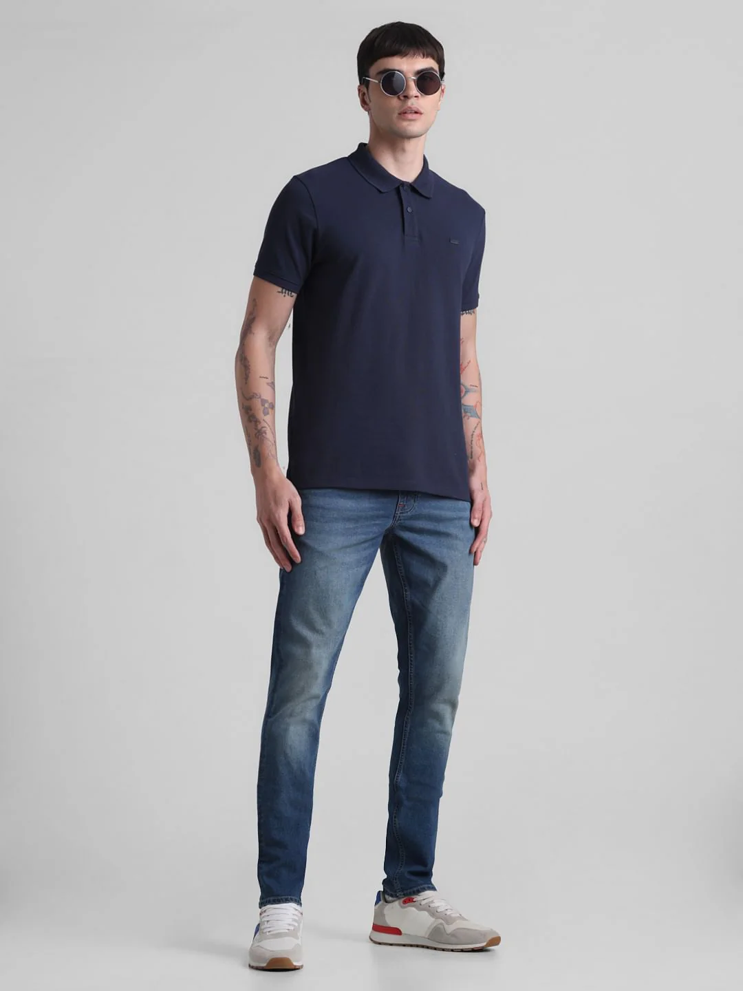 Blue Low Rise Glenn Slim Fit Jeans - Image 5