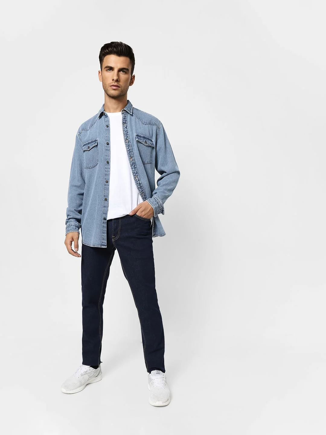 Dark Blue Low Rise Ben Skinny Jeans