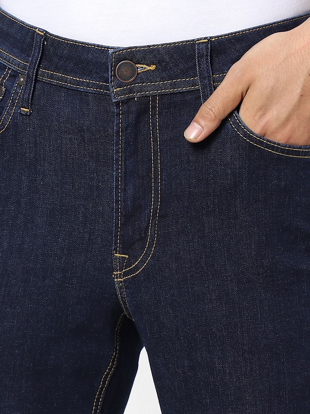 Dark Blue Low Rise Ben Skinny Jeans - Image 5